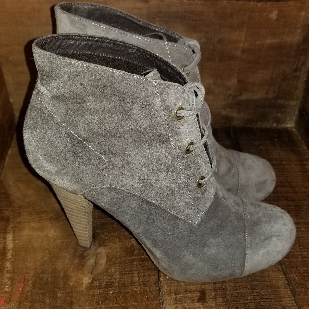 ASOS Ankle Boots Heels Suede Lace up Women's Sz 7